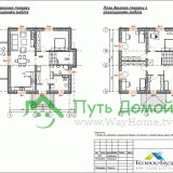 Планы индивидуального коттеджа с размещением мебели