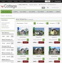 Сайт по продаже Типовых Проектов Коттеджей